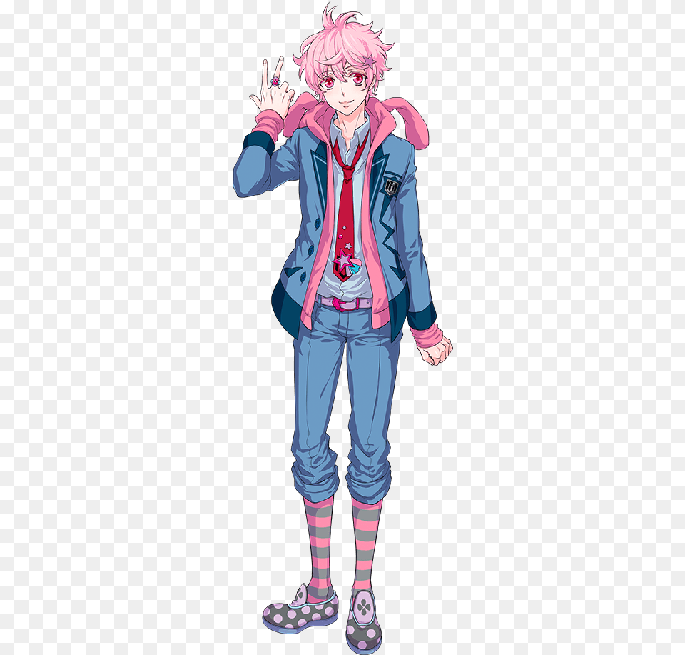 Anime Boy Pink Hair Omg He Reminds Me Of Genderbend Anime Male Pink, Book, Publication, Comics, Person Free Png Download