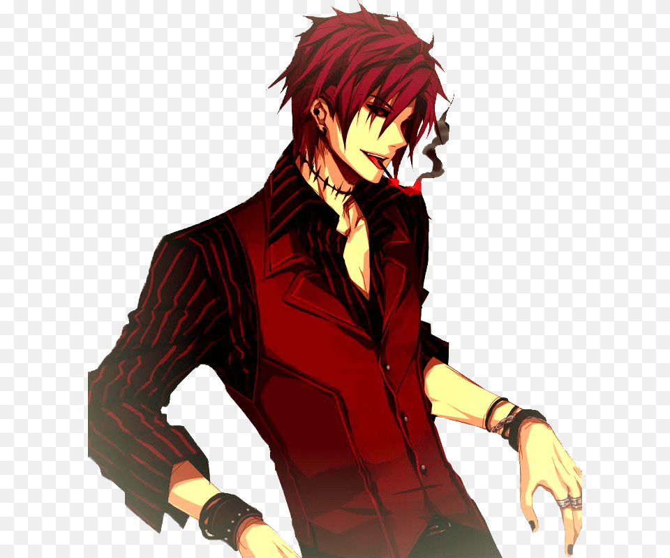 Anime Boy Red Hair, Adult, Publication, Person, Female Png Image