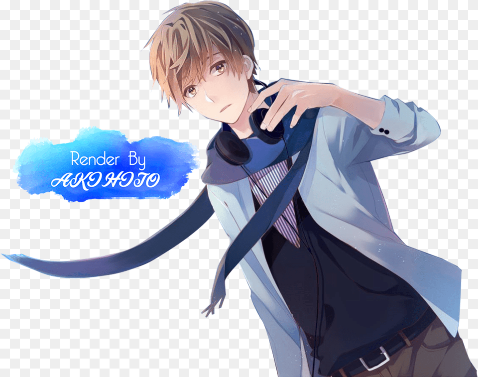 Anime Boy Render 4 By Akihito567 Anime Boy Render, Publication, Book, Comics, Adult Free Png