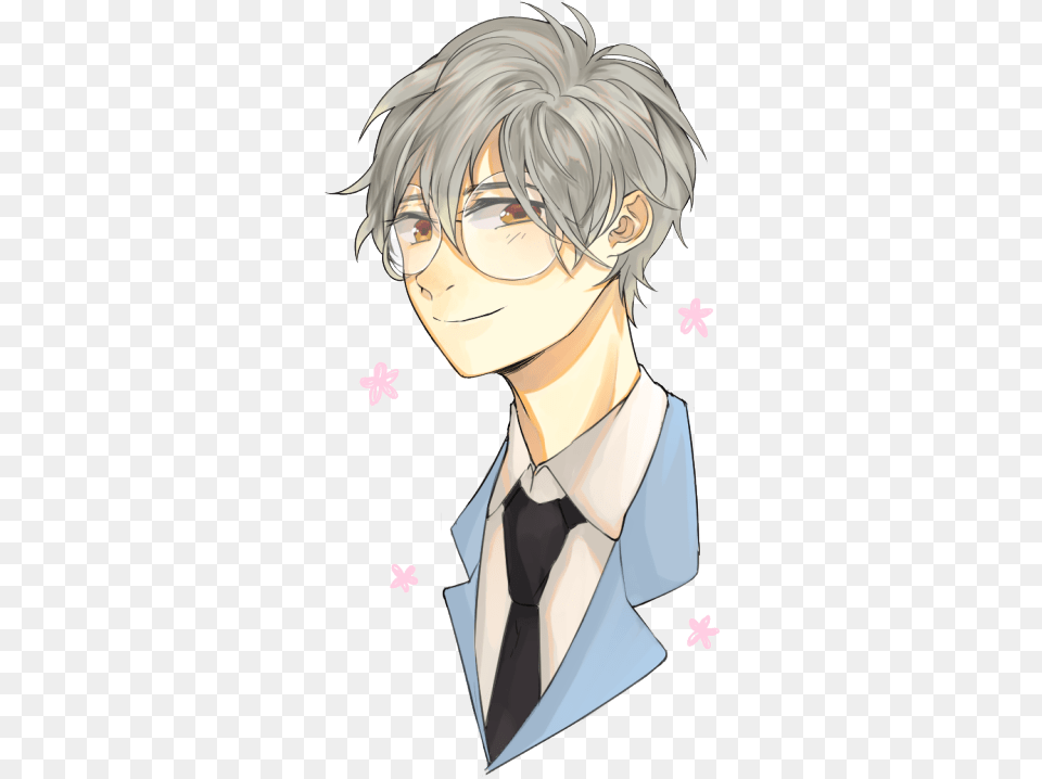 Anime Boy Tumblr Transparent Cartoon, Accessories, Tie, Publication, Formal Wear Free Png Download