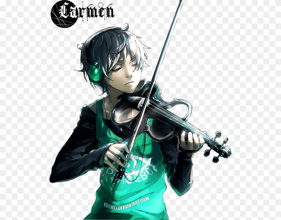 Anime Boy Violin, Adult, Person, Musical Instrument, Woman Free Png Download