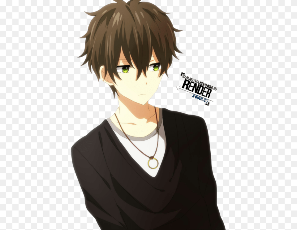 Anime Boy With Green Eyes, Publication, Book, Comics, Woman Free Png