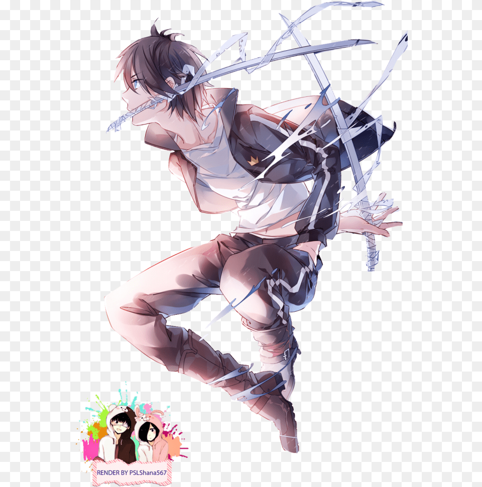 Anime Boy With Katana, Book, Comics, Publication, Person Free Png
