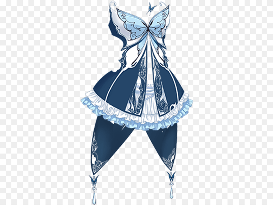 Anime Butterfly Girl Outfit, Clothing, Costume, Person, Dancing Free Png Download
