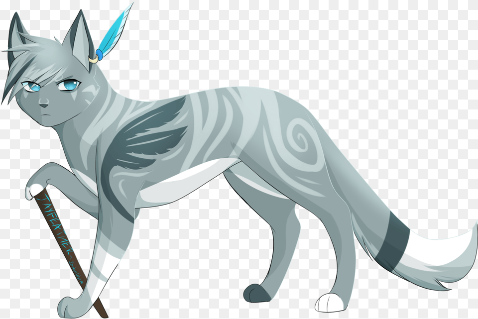 Anime Cats Drawing Jayfeather Anime Warrior Cats, Animal, Cat, Egyptian Cat, Mammal Free Png Download