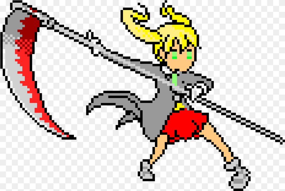 Anime Character Pixel Art Maker Soul Eater Pixel Art Grid, Sword, Weapon Png Image