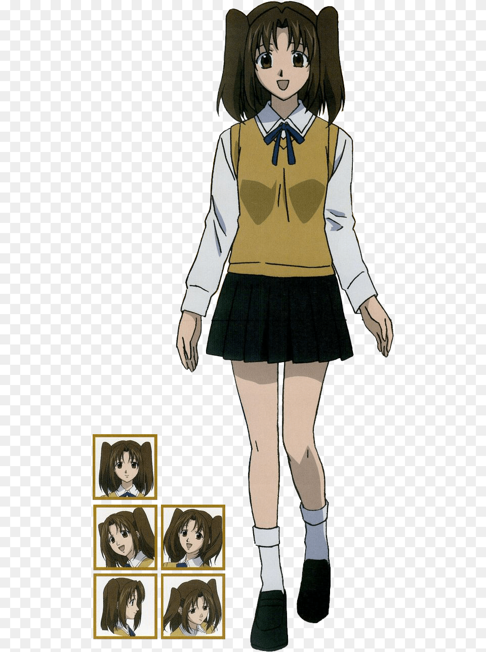 Anime Characters 6 Image Anime Character Sheet Template, Book, Skirt, Publication, Person Free Transparent Png