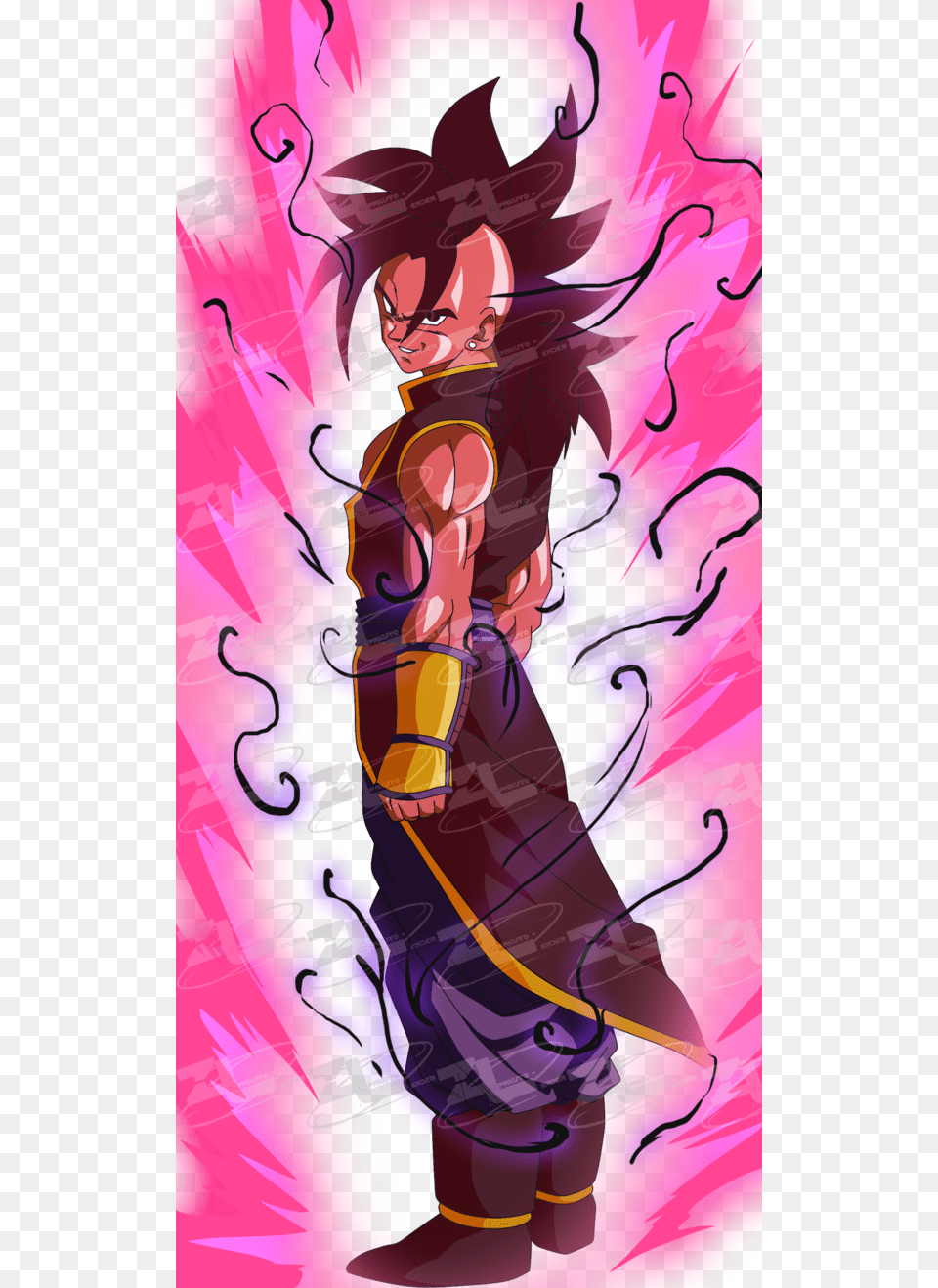 Anime Characters Dragon Ball Absalon Uub, Art, Modern Art, Purple, Graphics Free Transparent Png