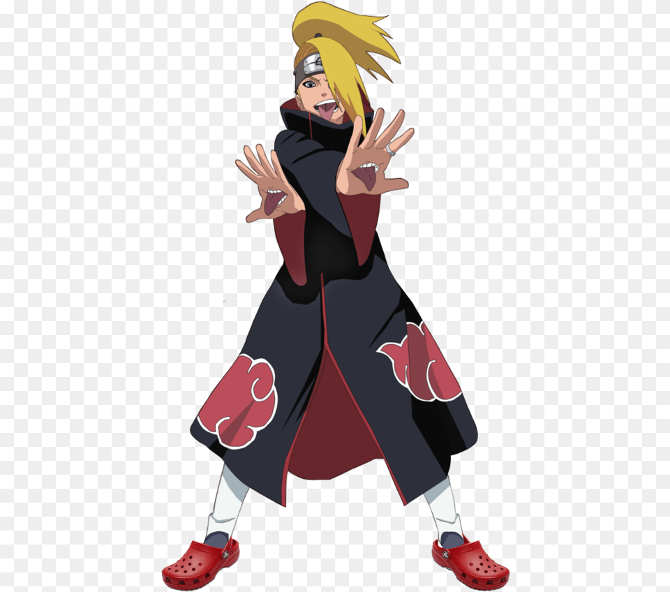 Anime Characters With Crocs Dms Open Deidara Render, Publication, Book, Comics, Adult Png
