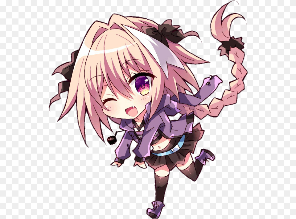 Anime Chibi Astolfo Cute Astolfo Transparent, Book, Comics, Publication, Baby Free Png