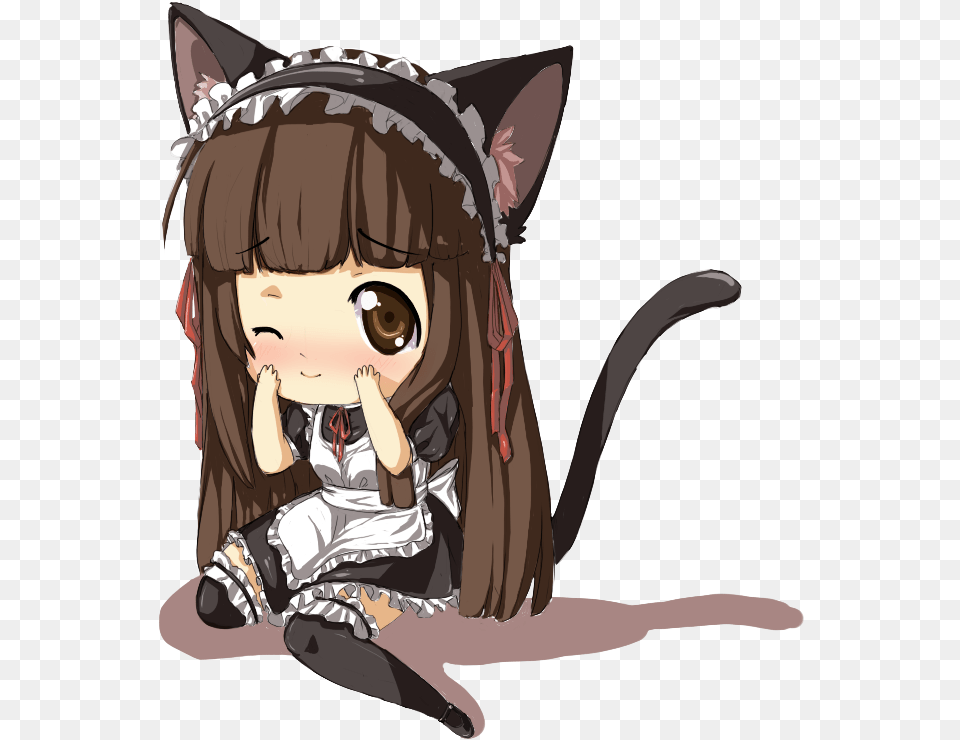 Anime Chibi Maid, Publication, Book, Comics, Person Free Transparent Png