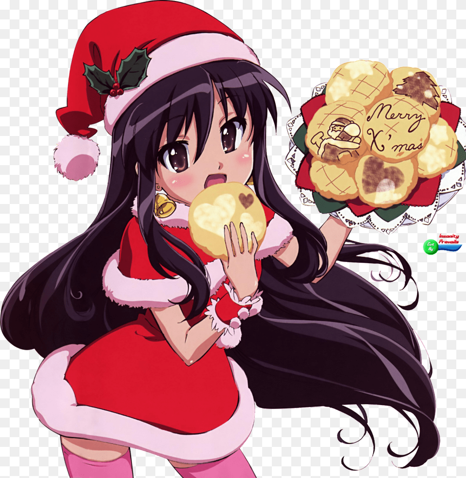 Anime Chica Navidad Photo, Book, Comics, Publication, Adult Free Png