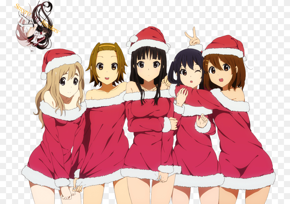 Anime Christmas Girl Transparent, Publication, Book, Comics, Person Png Image