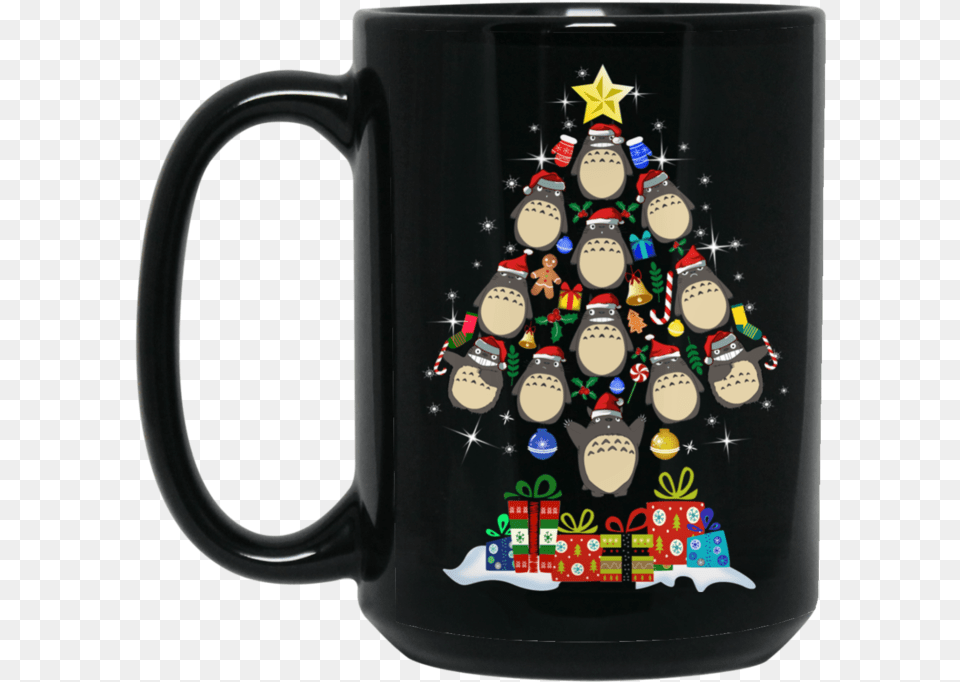 Anime Christmas Merry Christmas Dog Tree T Shirt, Cup, Beverage, Coffee, Coffee Cup Png Image