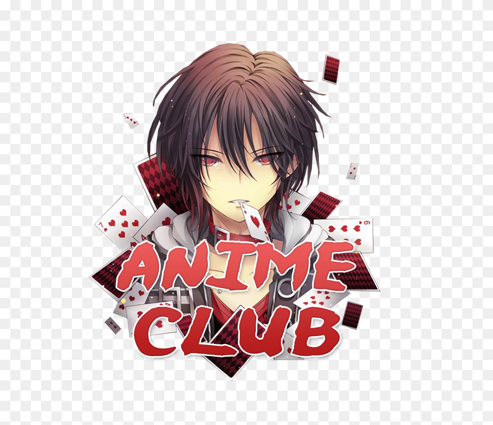 Anime Club Logo Anime Club Logo, Book, Comics, Publication, Person Png Image
