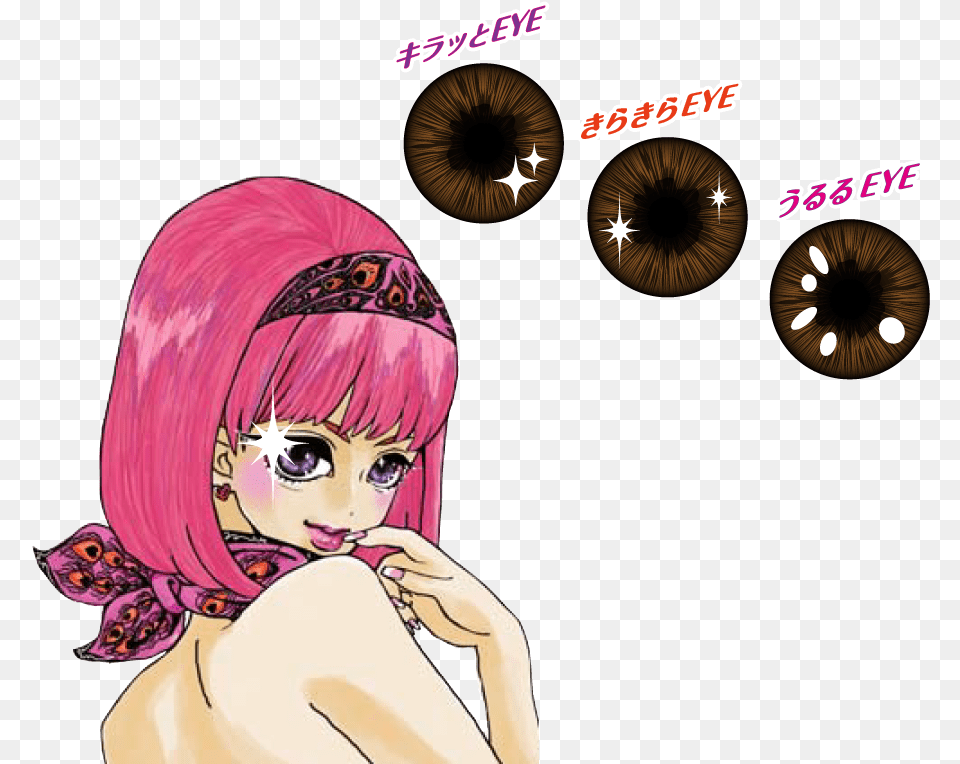 Anime Contacts Put The Sparkle In Your Sparkle Anime Contact Lenses, Book, Comics, Publication, Adult Free Transparent Png
