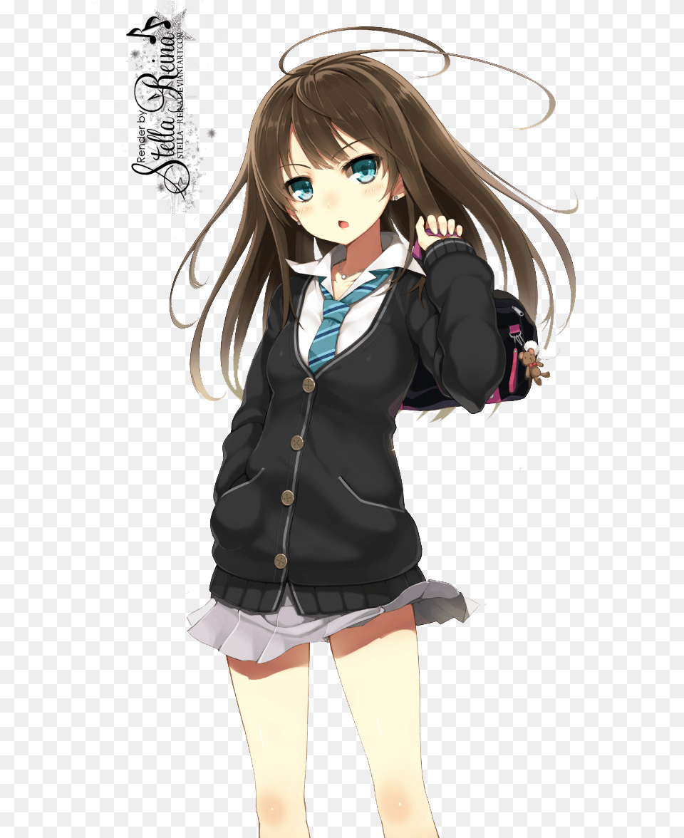 Anime Cool Girl Transparent Background, Publication, Book, Comics, Person Free Png