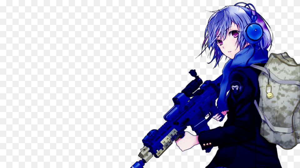Anime Cool Image, Weapon, Gun, Baby, Person Free Png