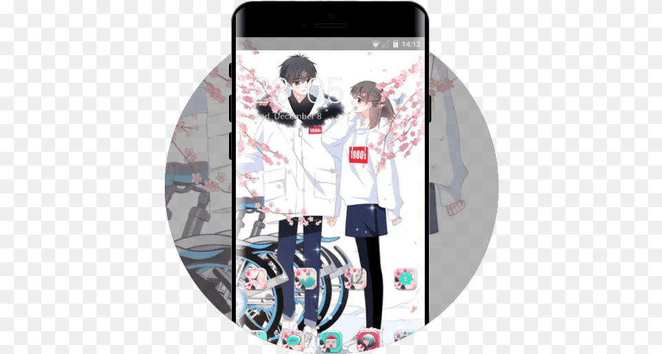 Anime Couple Android Theme U2013 U Launcher 3d Theme 3d Android Anime, Publication, Book, Comics, Person Free Transparent Png