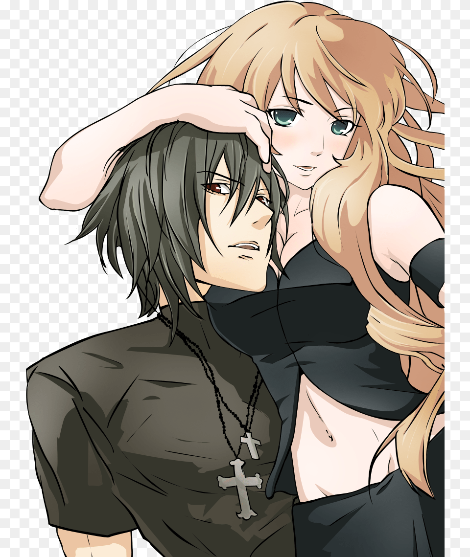 Anime Couple By Kittenseitz Anime Couple Blonde Girl, Publication, Book, Comics, Adult Free Png