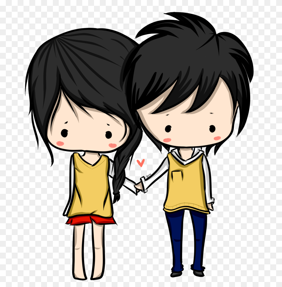 Anime Couple Images Transparent Download, Book, Comics, Publication, Baby Png