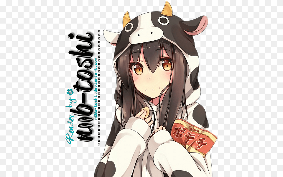 Anime Cow Girl, Book, Comics, Publication, Adult Free Png Download