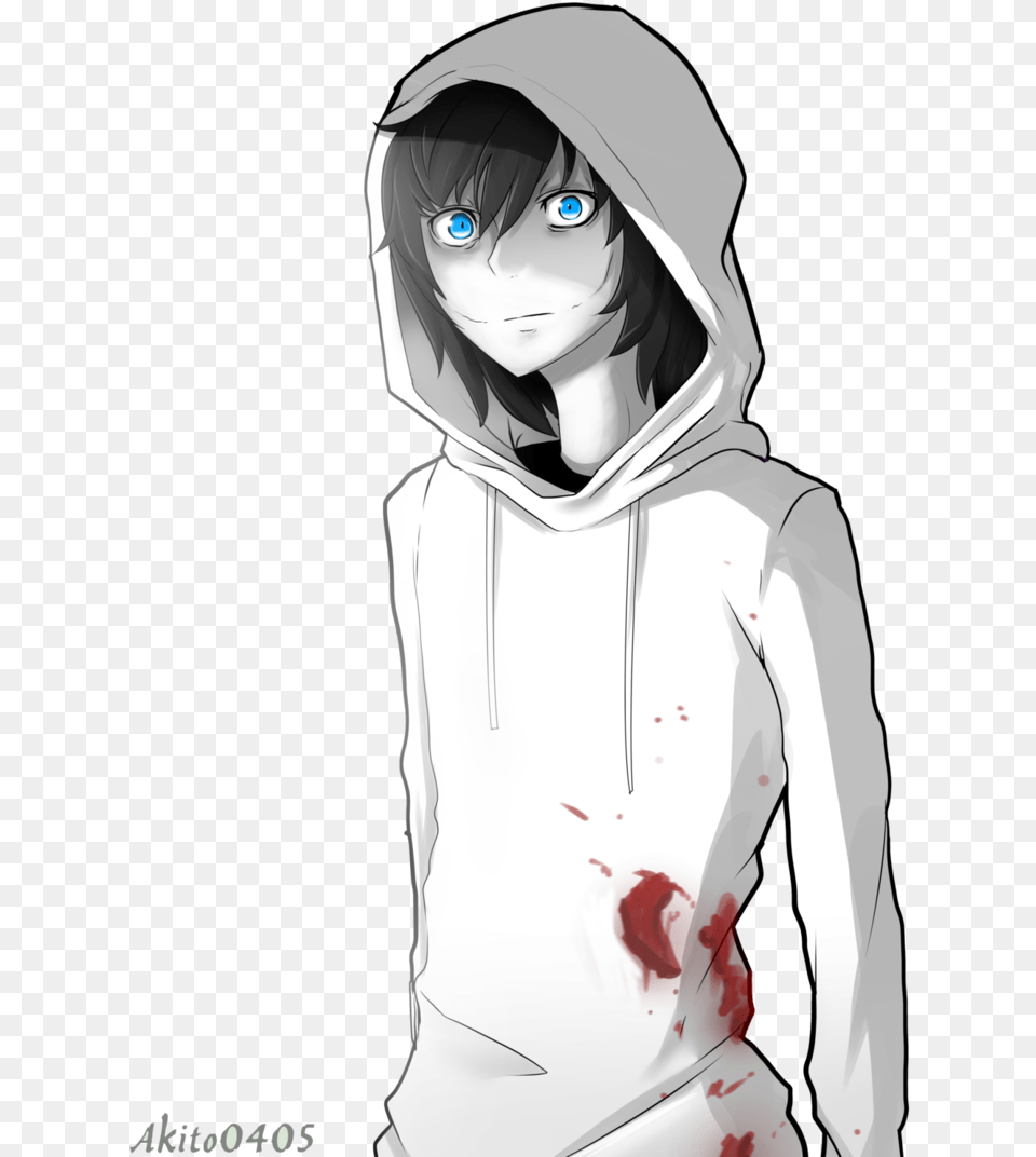 Anime Creepypasta Jeff The Killer, Hood, Sweatshirt, Clothing, Sweater Png