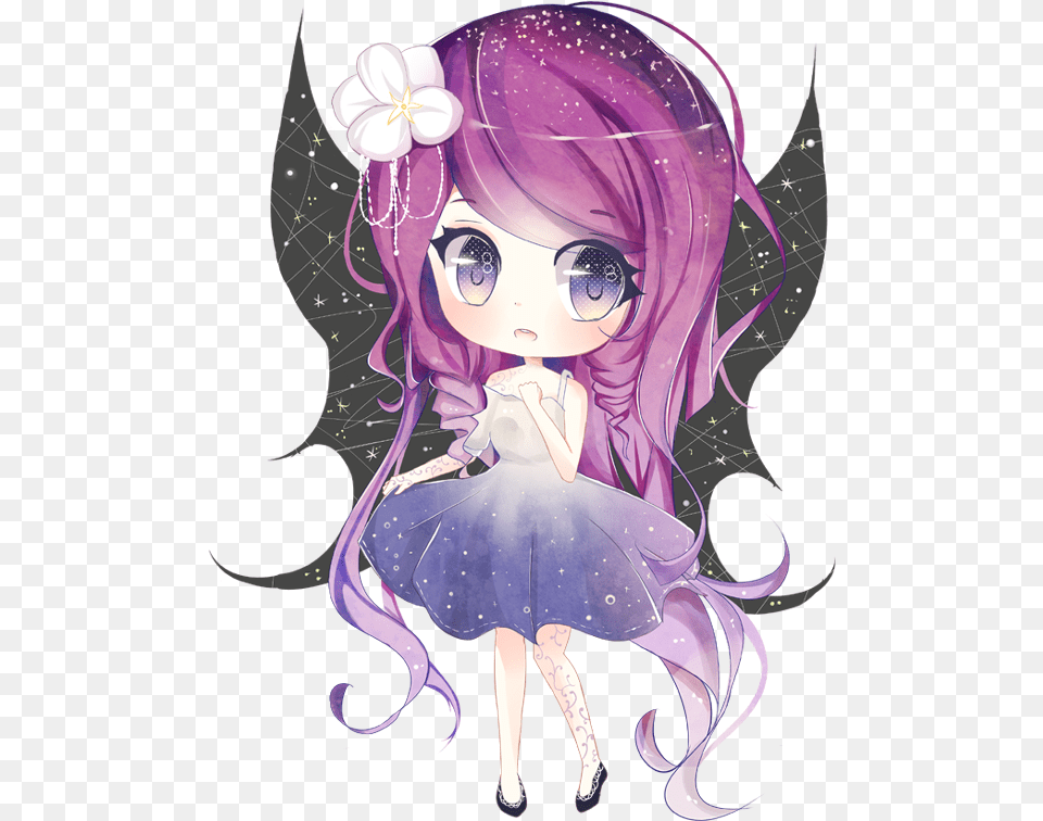 Anime Cute Chibi Fairy, Book, Comics, Publication, Person Free Png Download