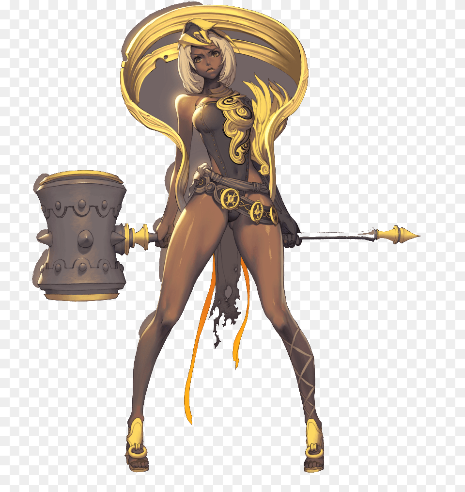 Anime Dark Skinned Fighter Girl, Adult, Female, Person, Woman Png Image