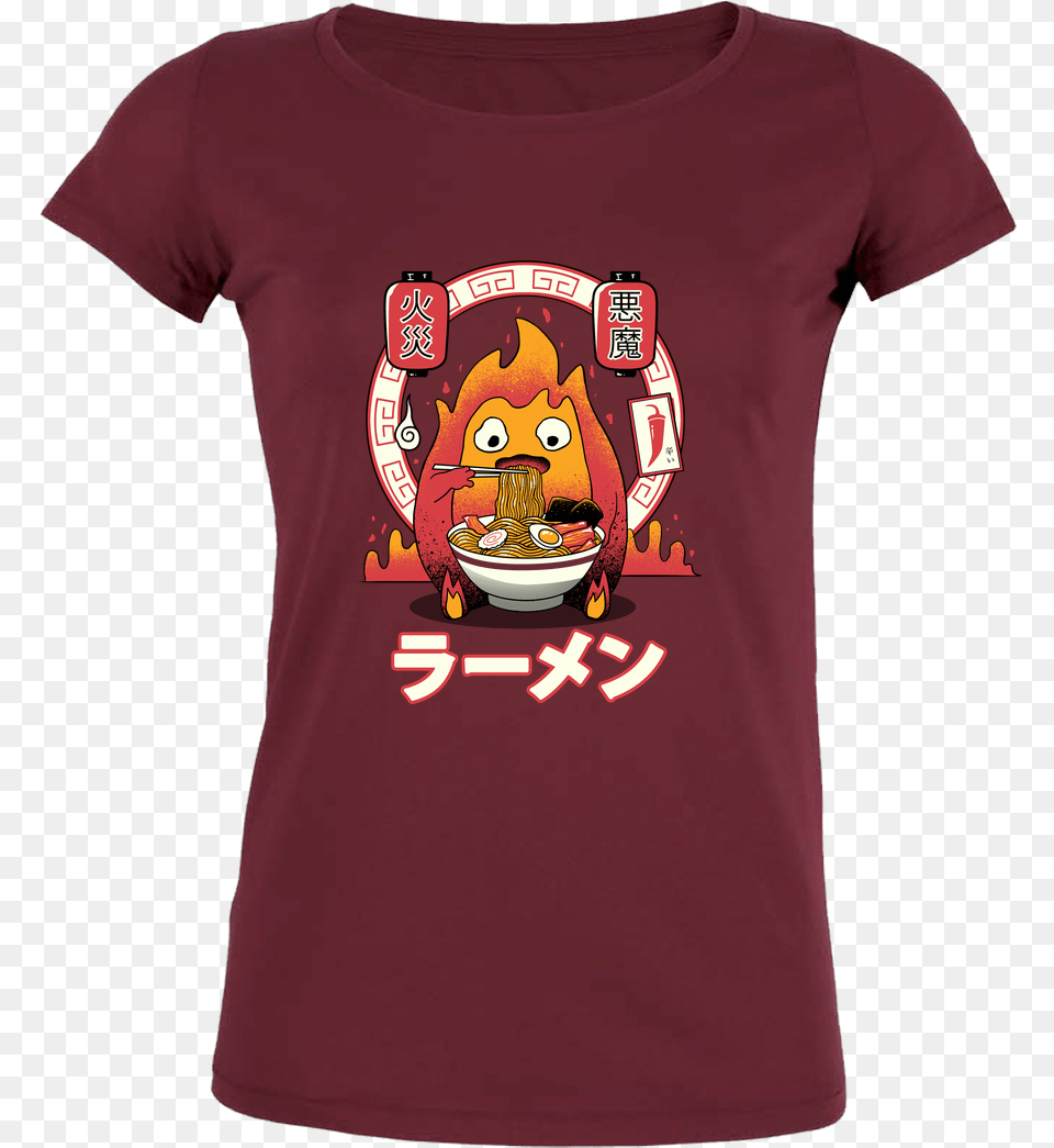 Anime Demon, Clothing, T-shirt, Shirt, Maroon Png Image