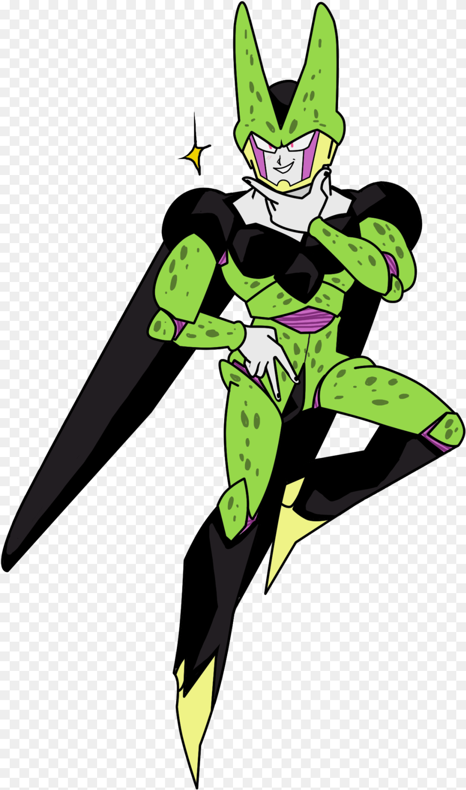 Anime Dragon Ball Devilartemis Perfect Cell Fan Art, Baby, Person, Book, Comics Free Png Download