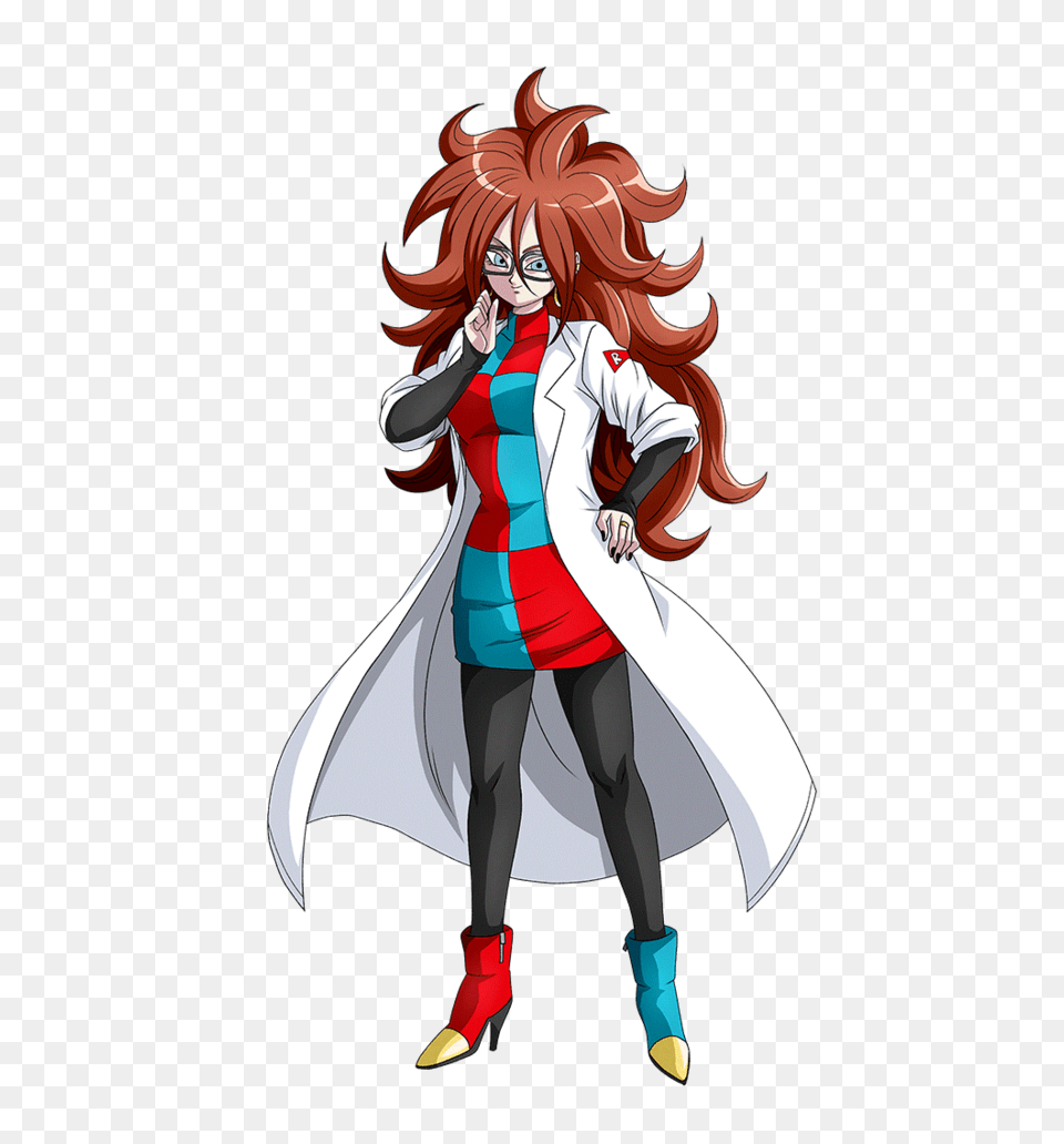 Anime Dragon Ball Fighterz Android 21 Dragon Ball Fighterz Android 21, Book, Publication, Comics, Adult Free Png