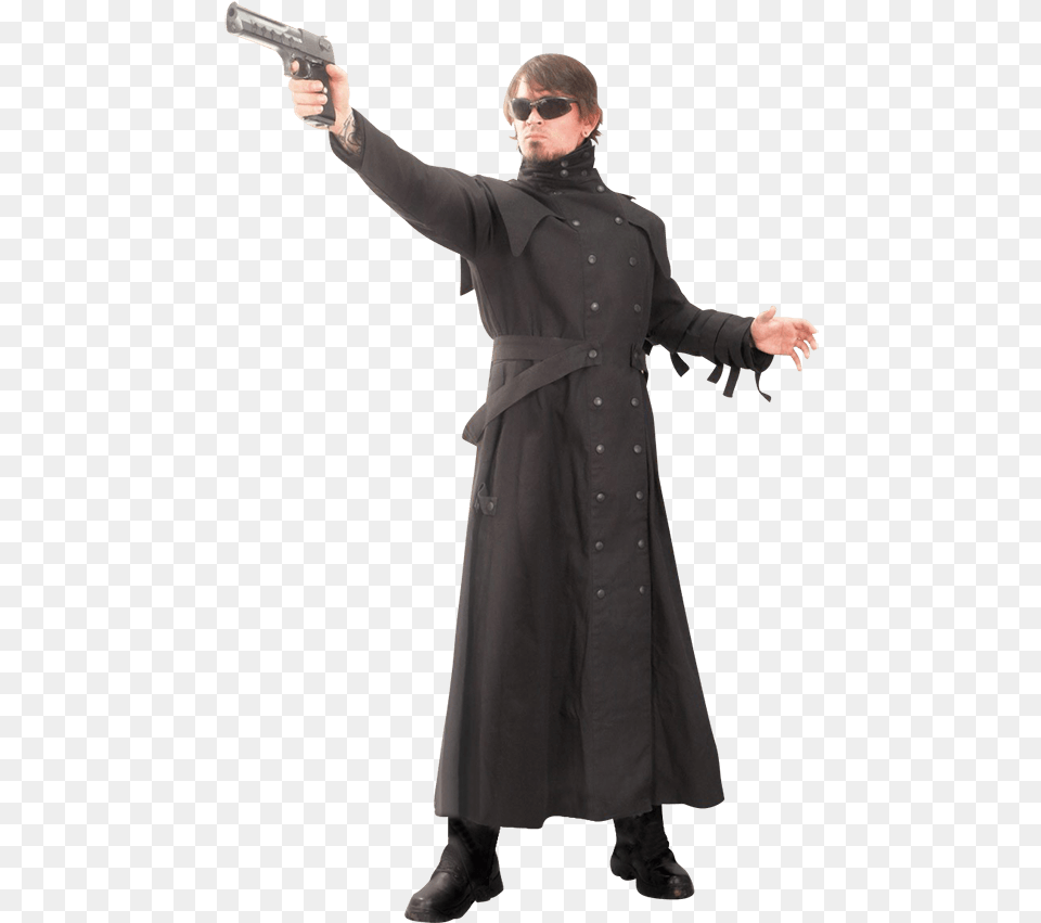 Anime Duster Mens Steampunk Coat, Handgun, Clothing, Weapon, Firearm Free Png