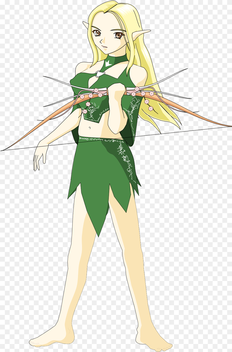 Anime Elf Girl Archery, Publication, Book, Comics, Adult Png