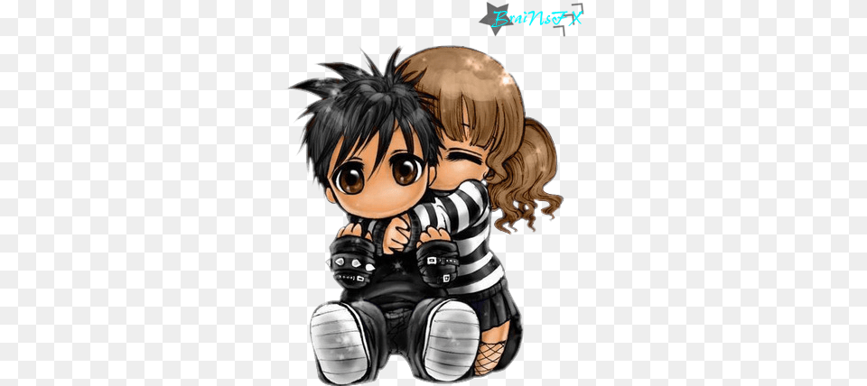 Anime Emo Love Want To Hug You Right Now, Book, Comics, Publication, Person Free Transparent Png