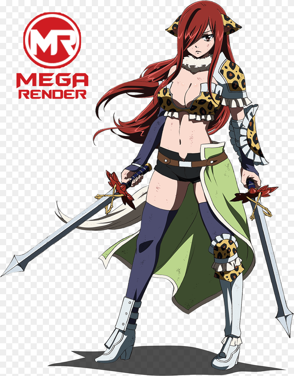 Anime Erza Scarlet Armor, Book, Comics, Publication, Adult Png Image