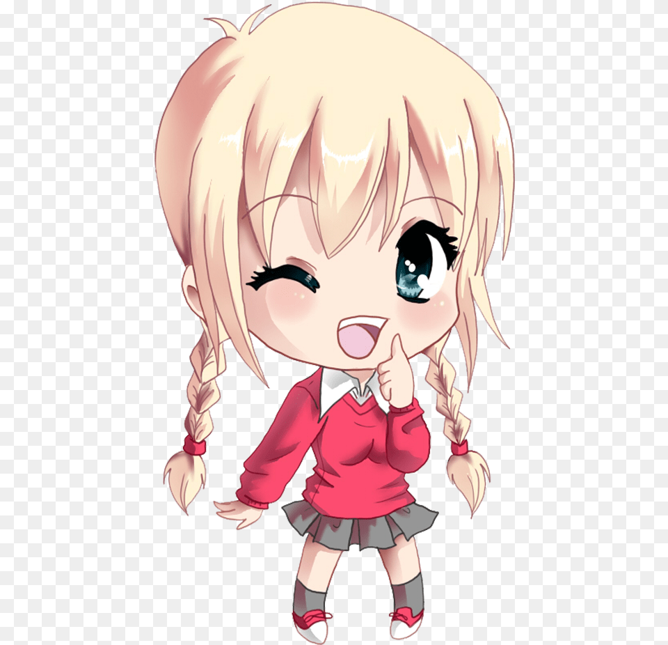 Anime Excited Anime Girl, Book, Comics, Publication, Baby Free Png