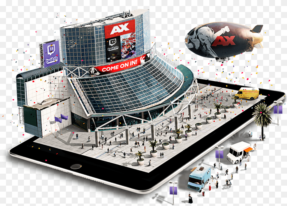 Anime Expo 2017 Update Anime Expo, Architecture, Building, Person, Vehicle Free Transparent Png