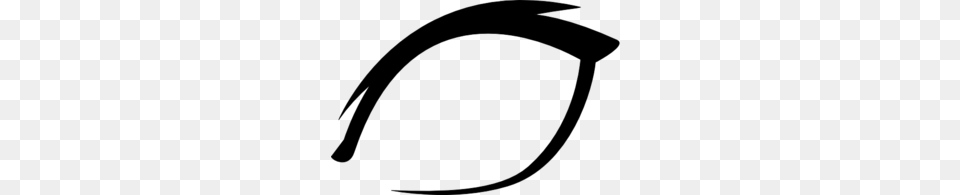 Anime Eye Full Clip Art, Gray Png Image