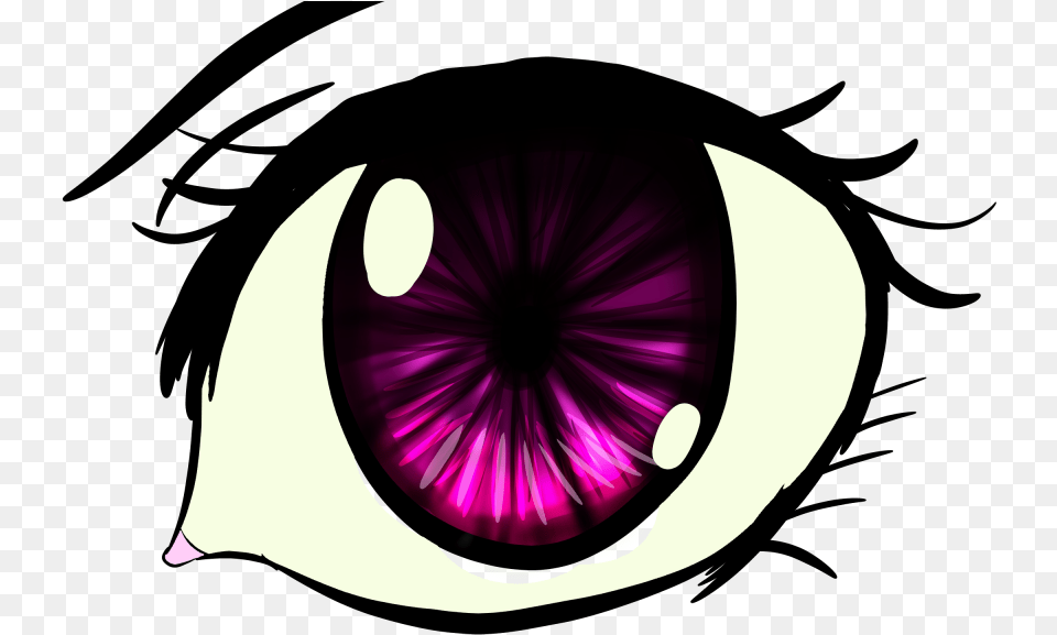 Anime Eye No Background, Purple, Art, Graphics, Astronomy Png Image