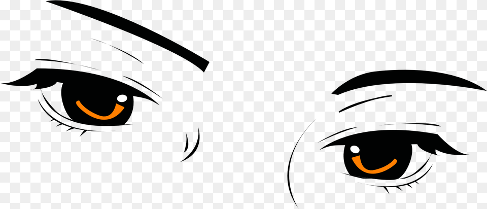 Anime Eyes Eyebrow, Outdoors, Night, Nature, Moon Free Png
