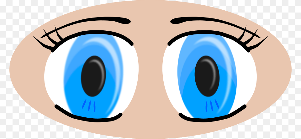 Anime Eyes Large Size, Contact Lens, Accessories, Glasses Free Png