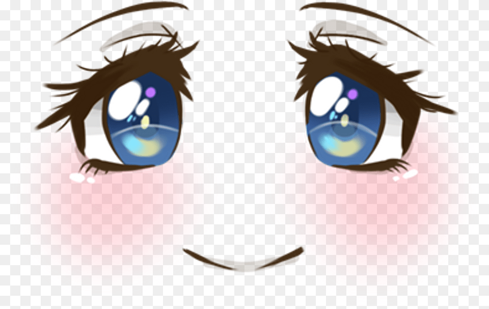 Anime Face Clipart Background Anime Eyes, Accessories, Earring, Jewelry, Animal Free Transparent Png