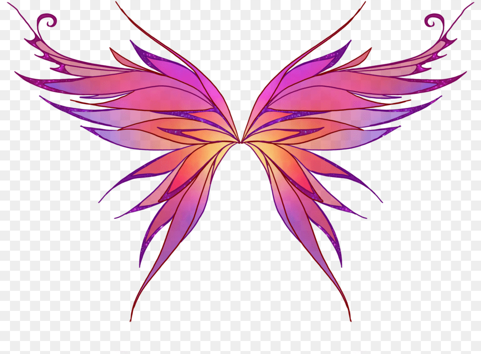 Anime Fairy Wings Design, Accessories, Art, Floral Design, Graphics Free Png