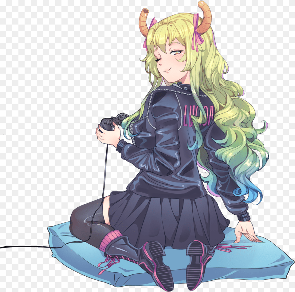 Anime Fictional Character Miss Kobayashi39s Dragon Maid Lucoa Is My Bunny, Publication, Book, Comics, Adult Png Image