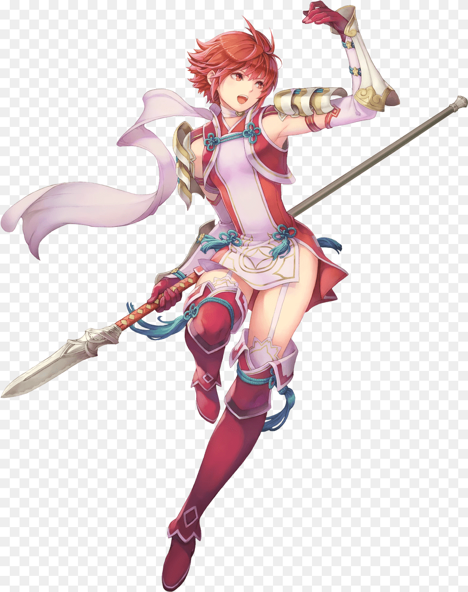 Anime Fire Fire Emblem Heroes Hinoka, Book, Clothing, Comics, Costume Free Png Download