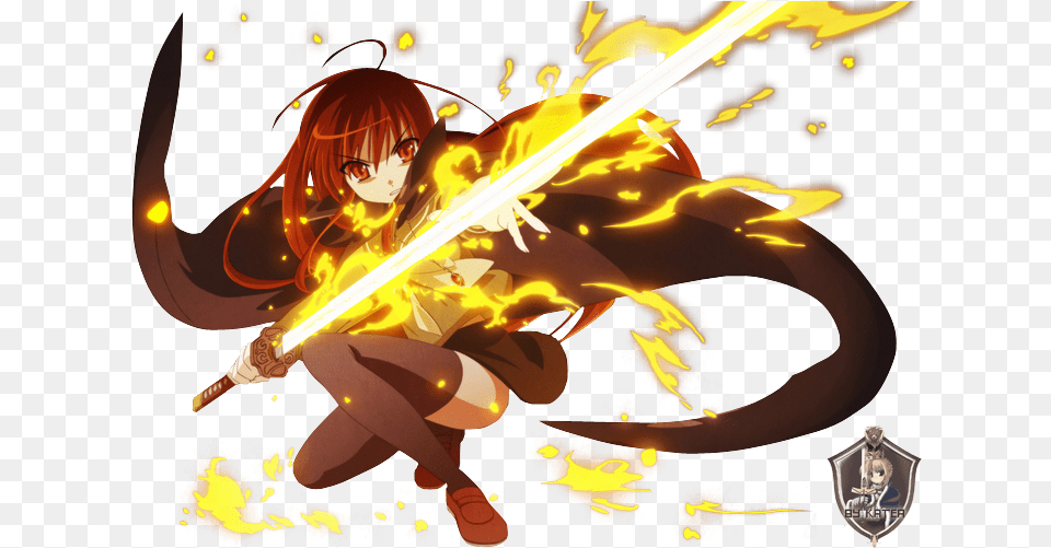 Anime Fire Girl Shakugan No Shana Fanart, Publication, Book, Comics, Adult Png Image