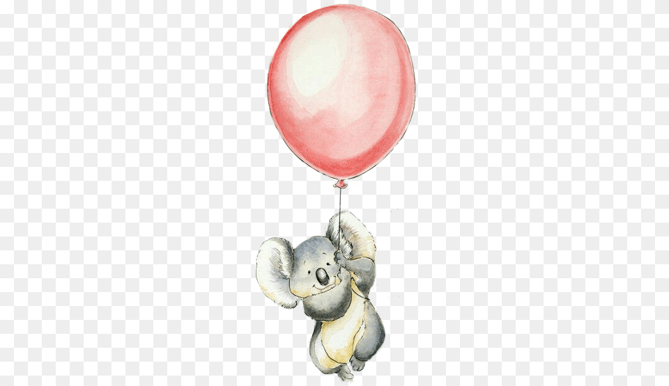 Anime Freetoedit Anime Koala Balloons, Balloon, Animal, Invertebrate, Sea Life Png