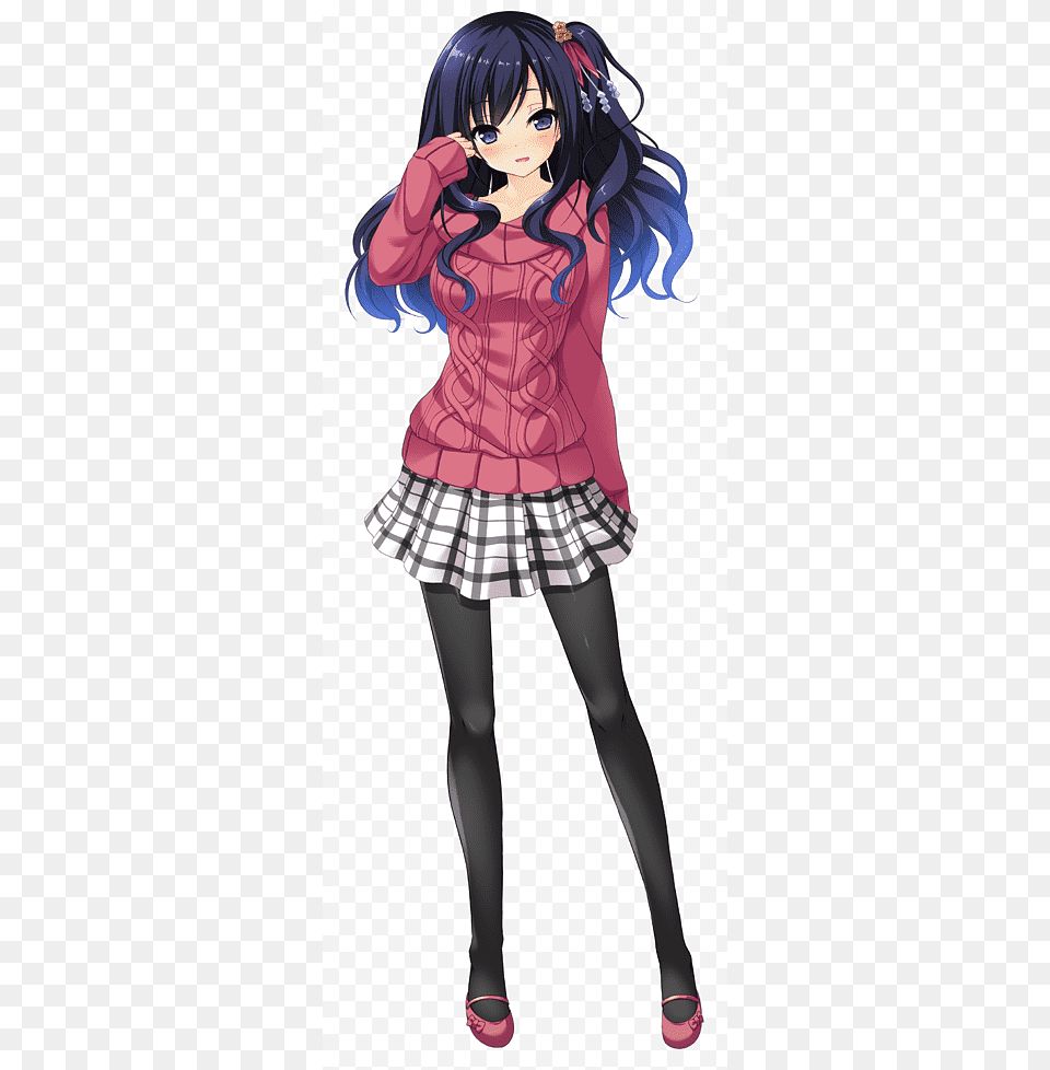 Anime Girl, Book, Comics, Publication, Clothing Png Image