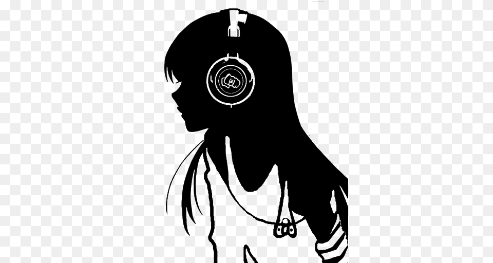 Anime Girl, Gray Png